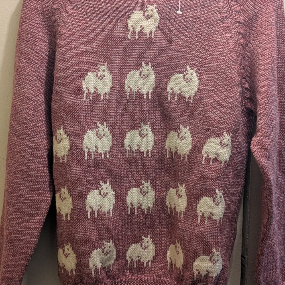 Kapai Crafts Perendale 100% Wool Sheep Sweater (See Measurements) UNISEX - Picture 3 of 9